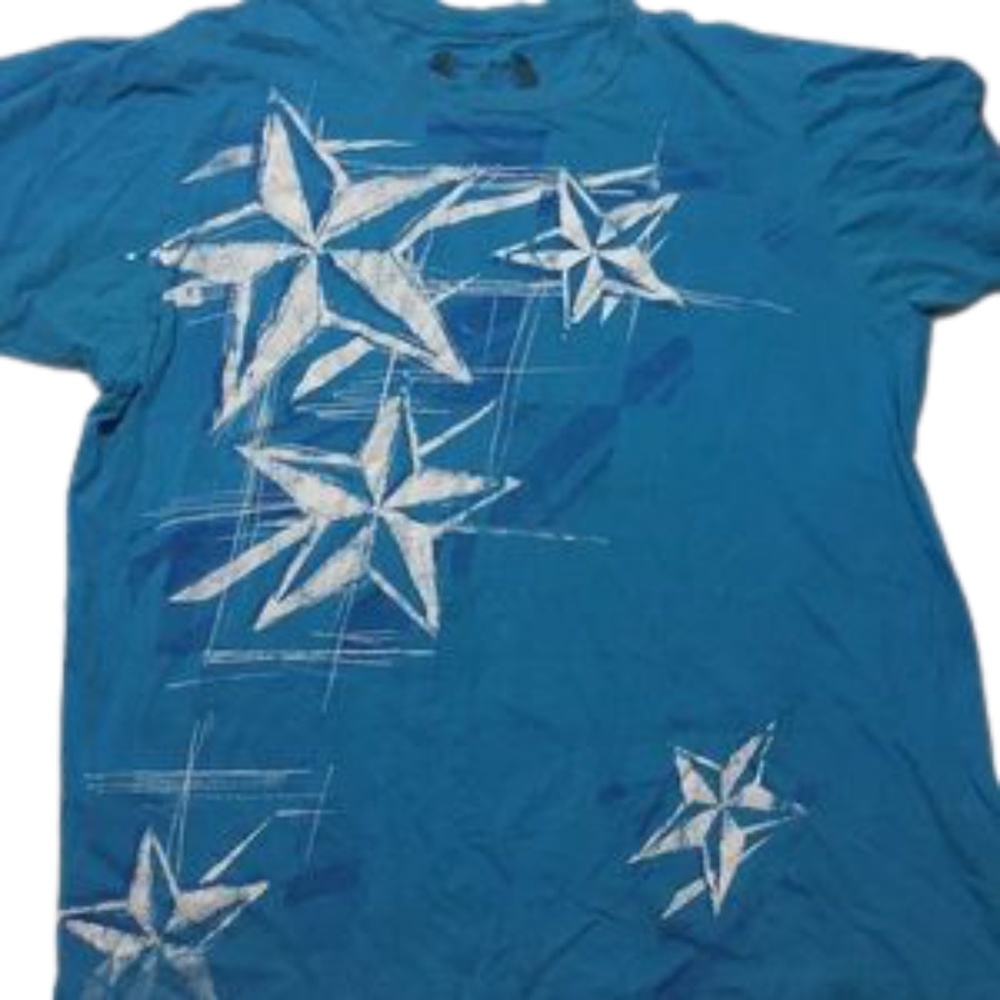 Carbon blue graphic tee